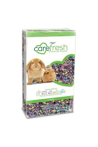 carefresh Dust-Free Confetti Natural Paper Small Pet Bedding with Odor Control, 10L