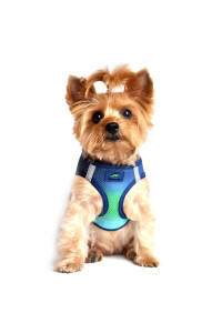 DOGGIE DESIGN American River Dog Harness Ombre Collection - Northern Lights M
