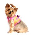 DOGGIE DESIGN American River Dog Harness Ombre Collection - Raspberry Pink and Orange XXL