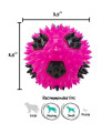 Gnawsome 3.5 Squeak & Light Soccer Ball Dog Toy - Medium, Cleans Teeth and Promotes Dental and Gum Health for Your Pet, Colors will vary