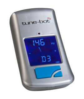 Tune-Bot gig clip-On Digital Drum Tuner with Backlit LcD Display for Acoustic Drums