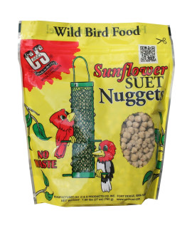 c&S Sunflower Suet Nuggets 27 Ounces, 6 Pack