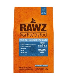 Rawzreg Meal Free Dry Dog Food Salmon, Dehydrated chicken Whitefish Recipe (35 Lb)
