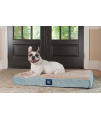 Serta Orthopedic Quilted Pillowtop Dog Bed, Large, Blue