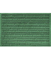 Bungalow Flooring Aqua Shield Broken Brick Light Pet Mat, 17.5 x 26.5, Green