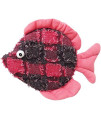 Scoochie Pet Products Donna Discus Fish Dog Plush Toy, 10.5-Inch