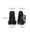 K9 Sport Sack | Dog Carrier Adjustable Backpack (Medium, Air - Jet Black)