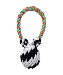Scoochie Pet Products Super Scooch Squeaker Bear Rope Tug Dog Toy, Large, 9-Inch