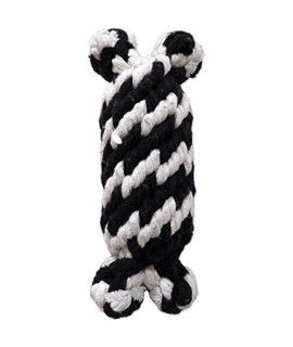 Scoochie Pet Products Super Scooch Braided Rope Man with Squeaker Dog Toy, Small, 6.5-Inch