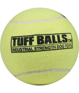 PetSport Mega Tuff Dog Toy Ball, Yellow, 6