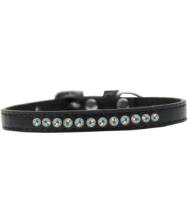 Mirage Pet Products AB crystal Puppy Dog collar Size 10 Black