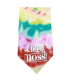 Mirage Pet Products Like A Boss Screen Print Bandana Tie Dye