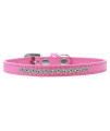 Mirage Pet Products AB crystal Puppy Dog collar Size 16 Bright Pink
