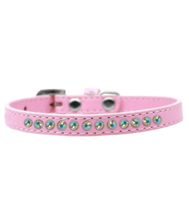 Mirage Pet Products AB crystal Puppy Dog collar Size 10 Light Pink