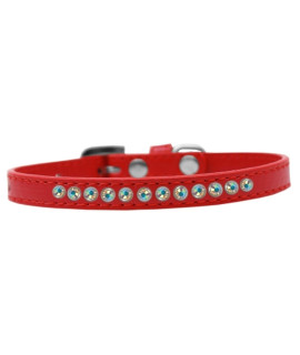 Mirage Pet Products AB crystal Puppy Dog collar Size 10 Red