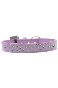 Mirage Pet Products Sprinkles Dog collar with AB crystals Size 20 Lavender