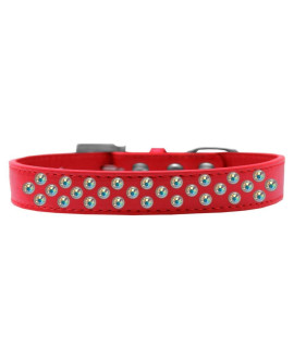 Mirage Pet Products Sprinkles Dog collar with AB crystals Size 20 Red