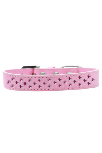 Mirage Pet Products Sprinkles Dog collar with Bright Pink crystals Size 12 Light Pink