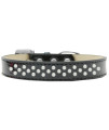 Mirage Pet Products Sprinkles Ice cream Dog collar with Pearls Size 14 Black