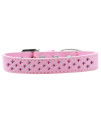 Mirage Pet Products Sprinkles Dog collar with Bright Pink crystals Size 20 Light Pink