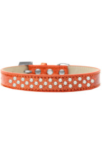 Mirage Pet Products Sprinkles Ice cream Dog collar with Pearls Size 12 Orange