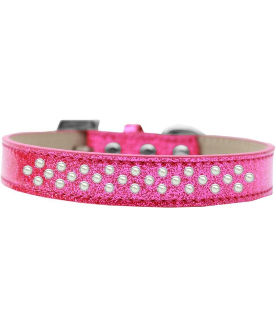 Mirage Pet Products Sprinkles Ice cream Dog collar with Pearls Size 12 Pink