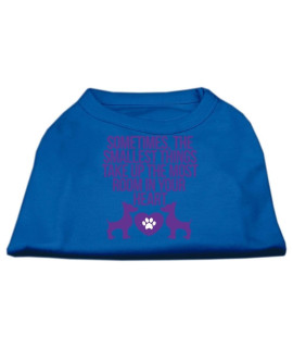 Mirage Pet Products Smallest Things Screen Print Dog Shirt 2X-Large Blue