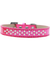Mirage Pet Products Sprinkles Ice cream Dog collar with Pearls Size 16 Pink