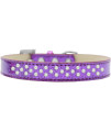 Mirage Pet Products Sprinkles Ice cream Dog collar with Pearls Size 14 Purple
