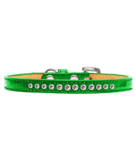 Mirage Pet Products clear crystal Emerald green Puppy Dog Ice cream collar Size 10
