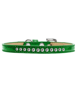 Mirage Pet Products clear crystal Emerald green Puppy Dog Ice cream collar Size 14