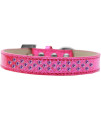 Mirage Pet Products Sprinkles Ice cream Dog collar with Purple crystals Size 20 Pink