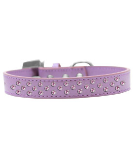 Mirage Pet Products Sprinkles Dog collar with Light Pink crystals Size 20 Bright Pink