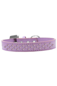 Mirage Pet Products Sprinkles Dog collar with Light Pink crystals Size 12 Lavender
