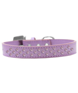 Mirage Pet Products Sprinkles Dog collar with Light Pink crystals Size 14 Lavender