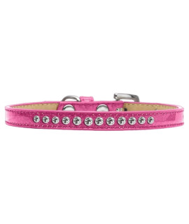 Mirage Pet Products clear crystal Pink Puppy Dog Ice cream collar Size 10
