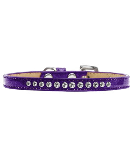 Mirage Pet Products clear crystal Purple Puppy Dog Ice cream collar Size 12