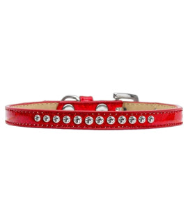 Mirage Pet Products clear crystal Red Puppy Dog Ice cream collar Size 10