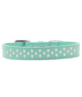 Mirage Pet Products Sprinkles Dog collar with Pearls Size 12 Aqua