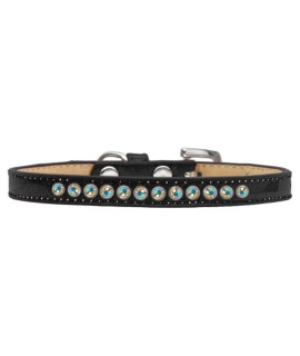 Mirage Pet Products AB crystal Black Puppy Dog Ice cream collar Size 10