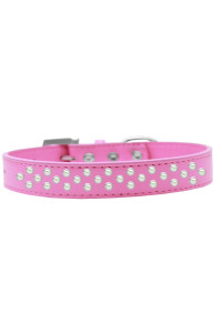 Mirage Pet Products Sprinkles Dog collar with Pearls Size 16 Bright Pink