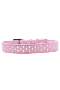 Mirage Pet Products Sprinkles Dog collar with Pearls Size 12 Light Pink