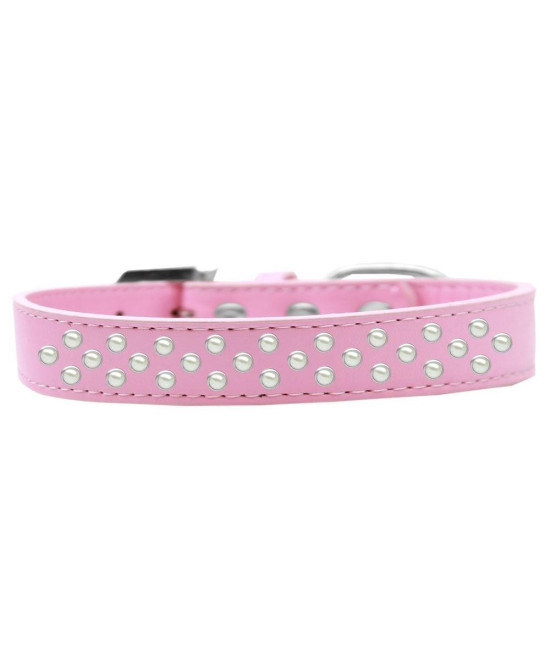 Mirage Pet Products Sprinkles Dog collar with Pearls Size 18 Light Pink