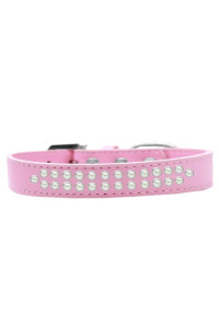 Mirage Pet Products Two Row Pearl Light Pink Dog collar Size 12