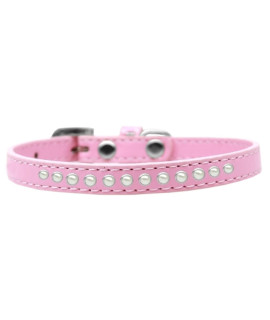 Mirage Pet Products Pearl Puppy Dog collar Size 12 Light Pink