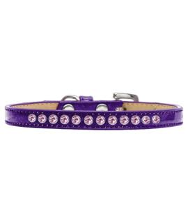 Mirage Pet Products Light Pink crystal Purple Puppy Dog Ice cream collar Size 8