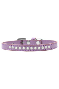 Mirage Pet Products Pearl Size 8 Lavender Puppy Dog collar