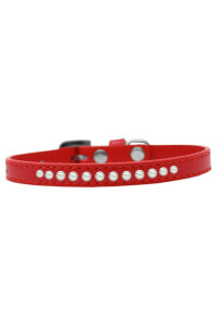 Mirage Pet Products Pearl Red Puppy Dog collar Size 16