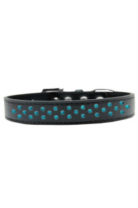 Mirage Pet Products Sprinkles Dog collar Southwest with Turquoise Pearls Size 16 Black