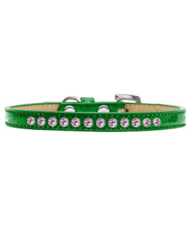 Mirage Pet Products Bright Pink crystal Emerald green Puppy Dog Ice cream collar Size 10
